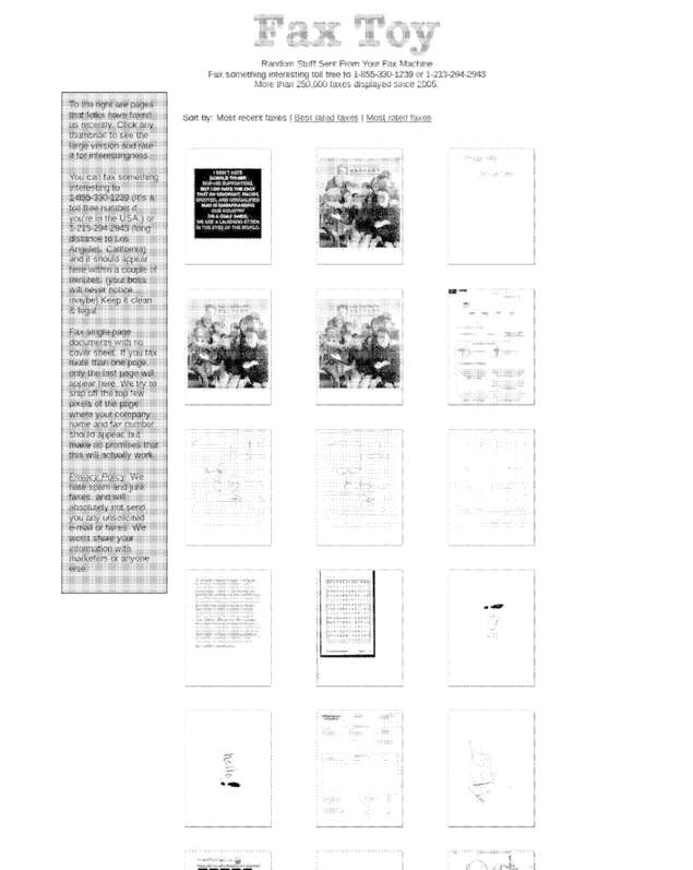 Fax page