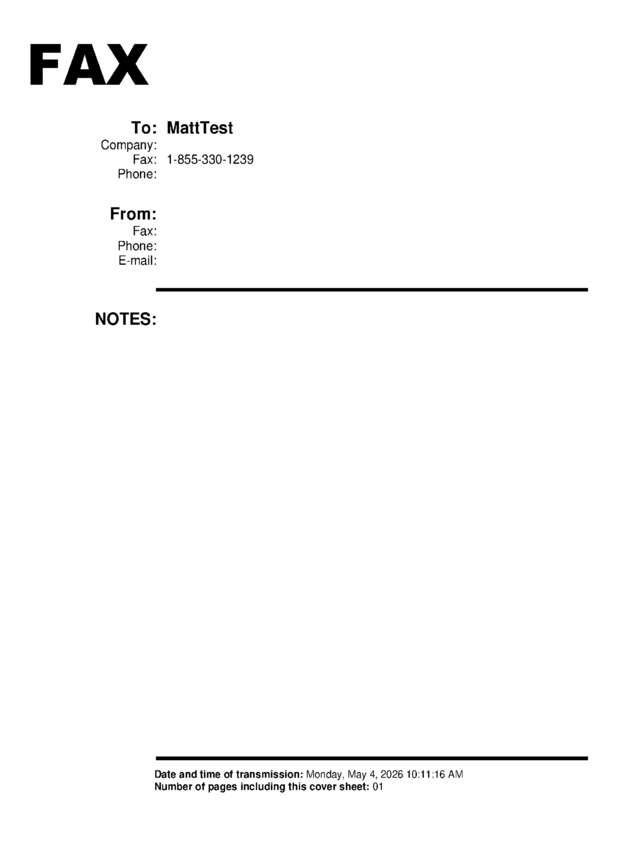 fax page