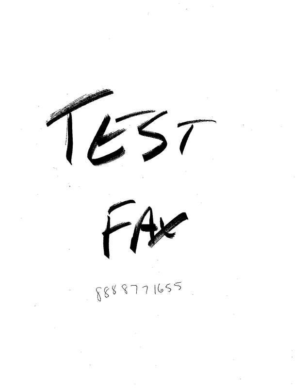 Fax page