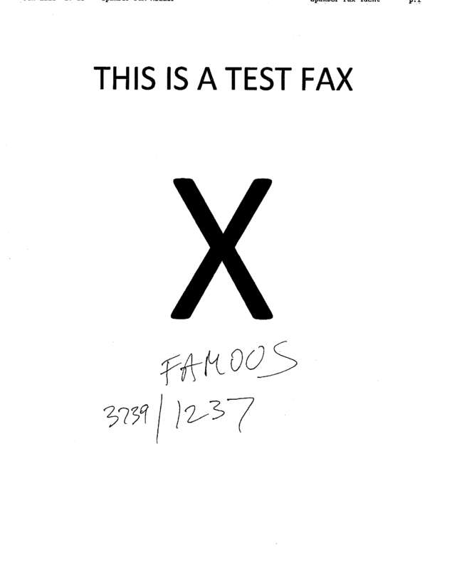 fax page
