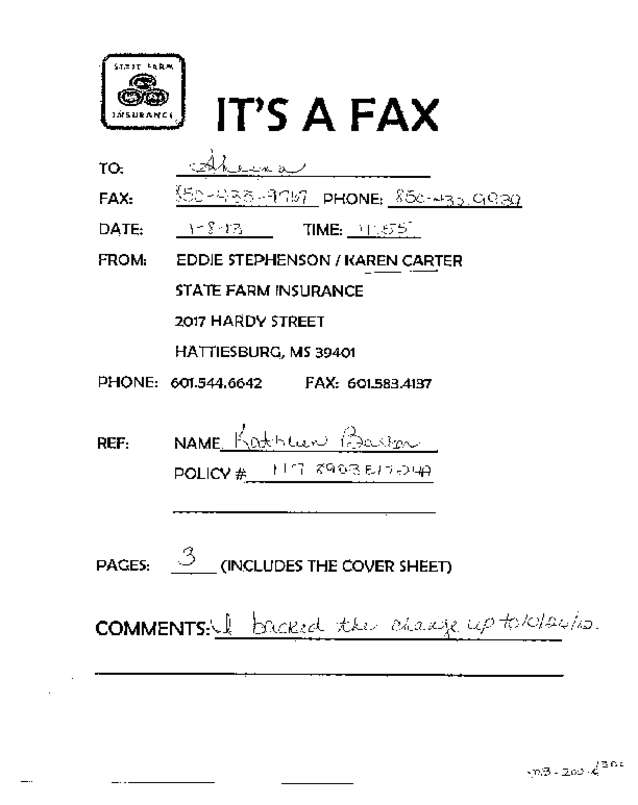 Fax page