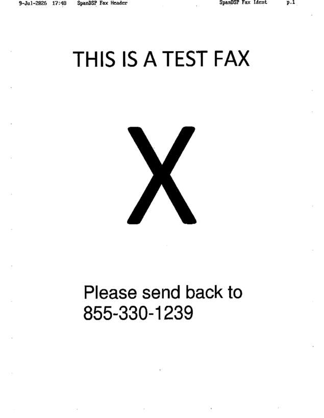 fax page