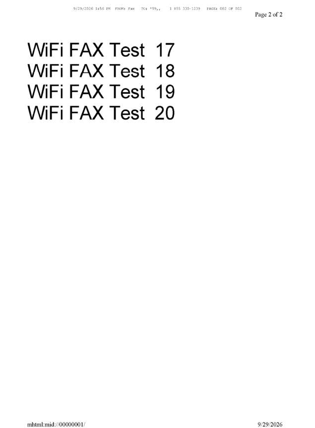 fax page