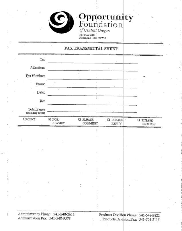 Fax page