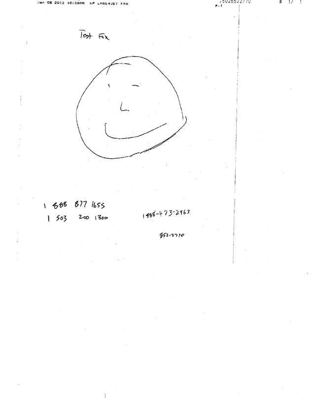 Fax page