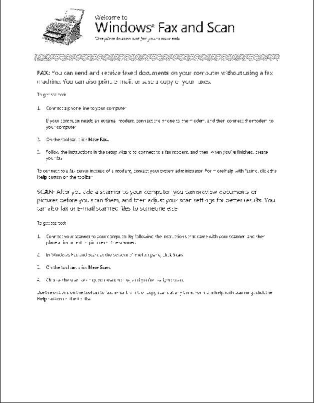 Fax page