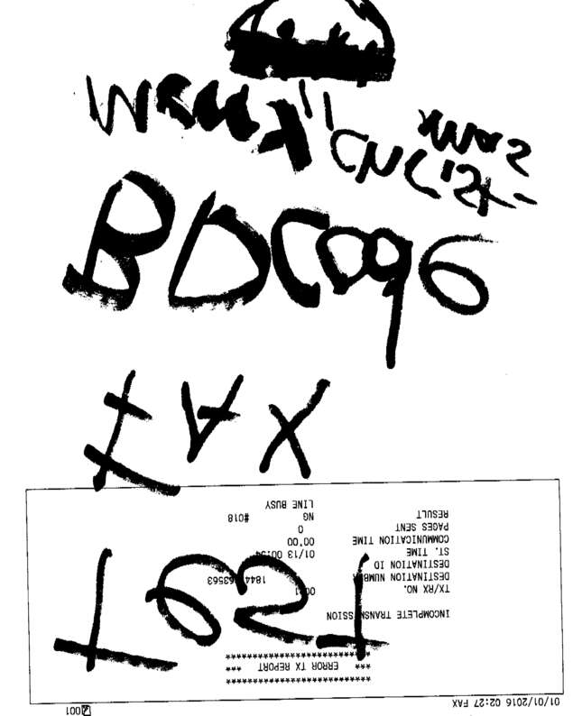 Fax page