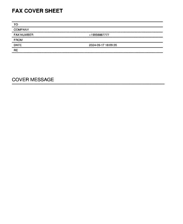 Fax page