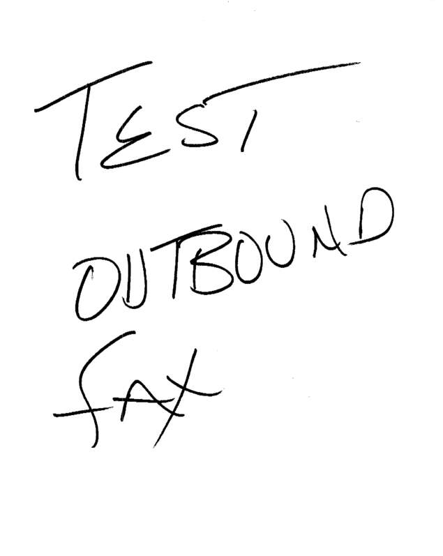 Fax page