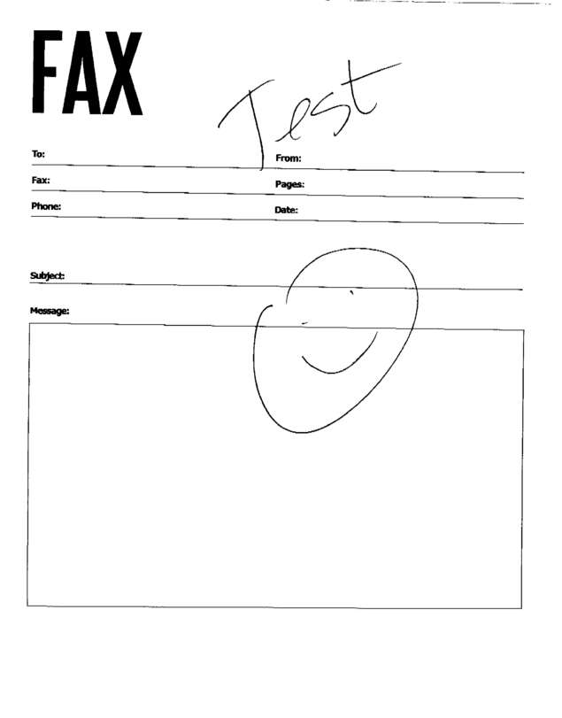 Fax page