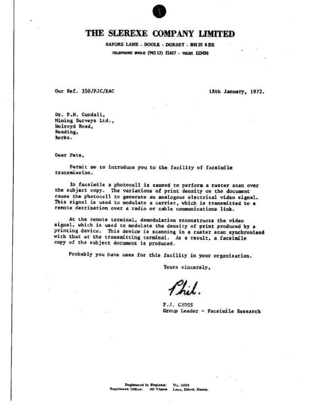 Fax page