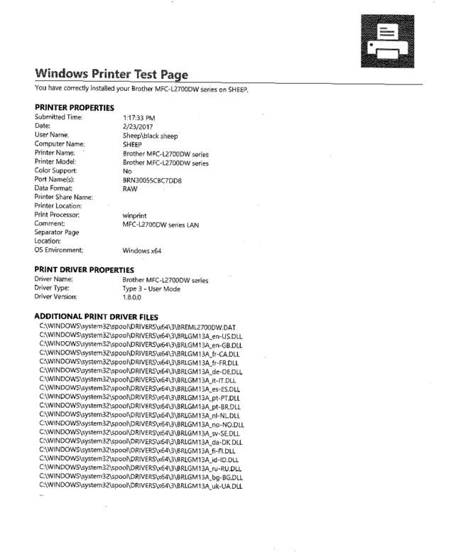 Fax page