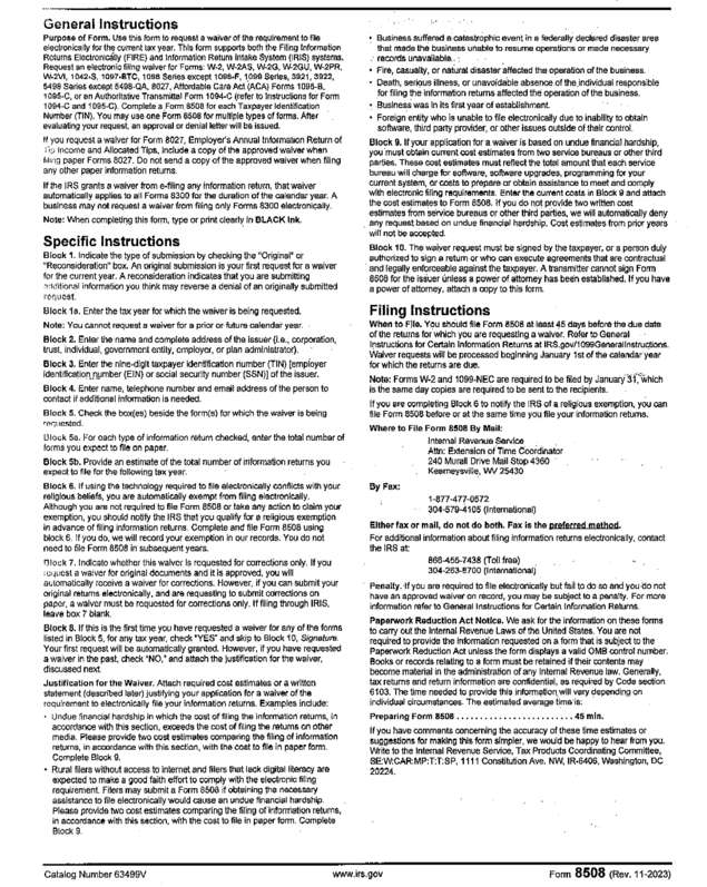 Fax page
