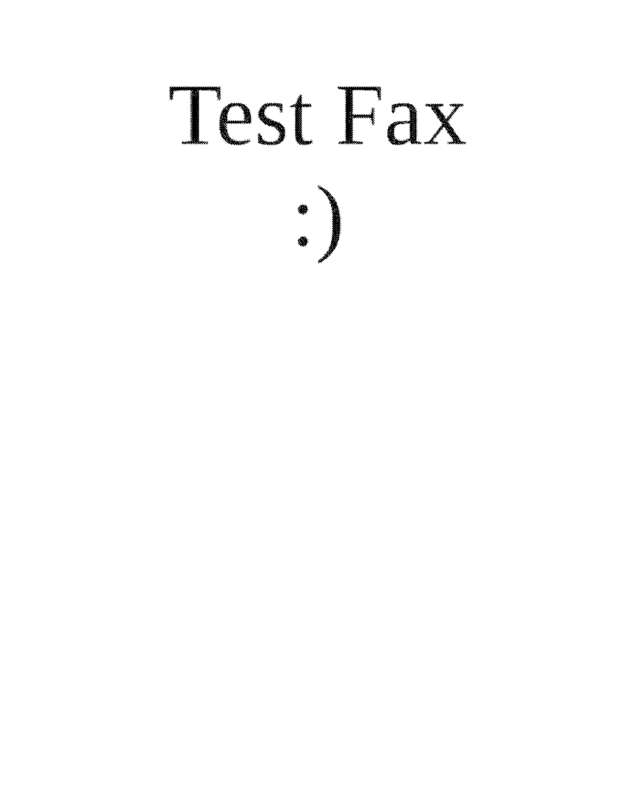 Fax page