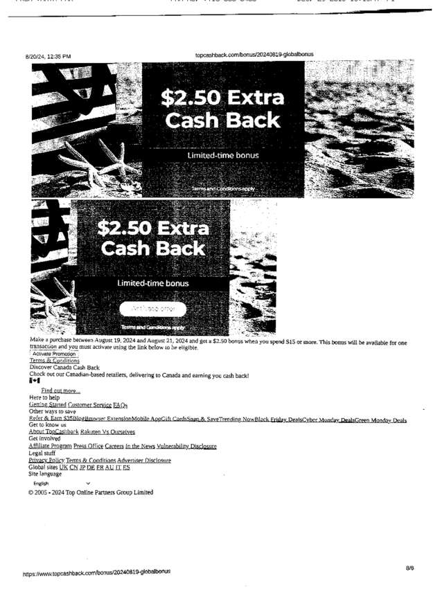 Fax page