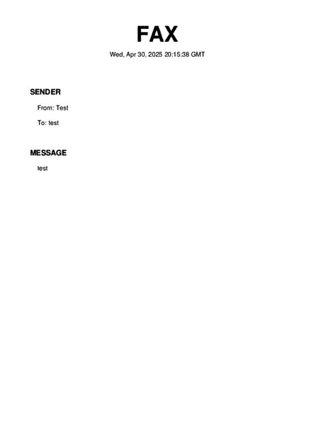 fax page