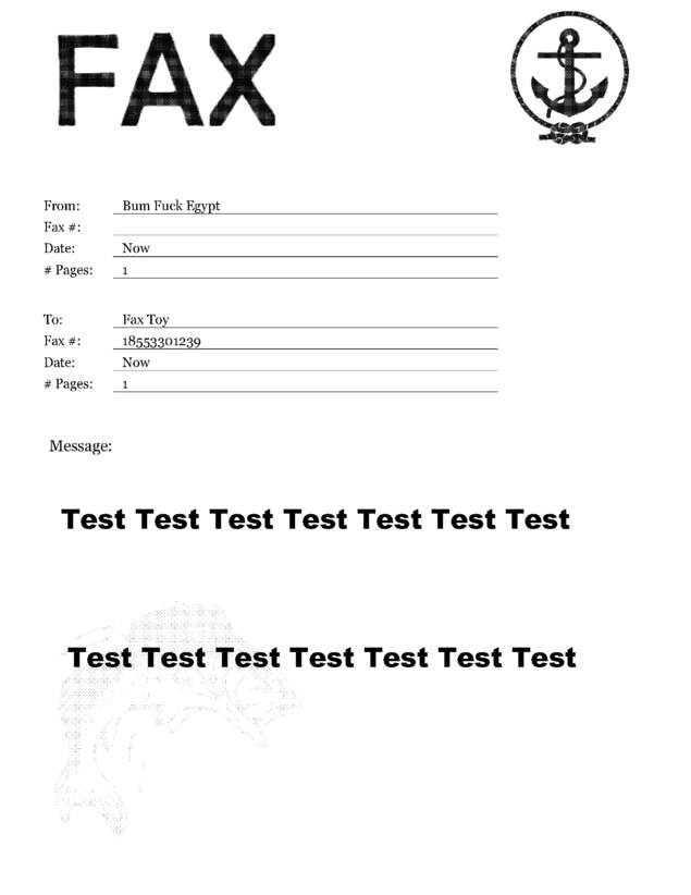 fax page