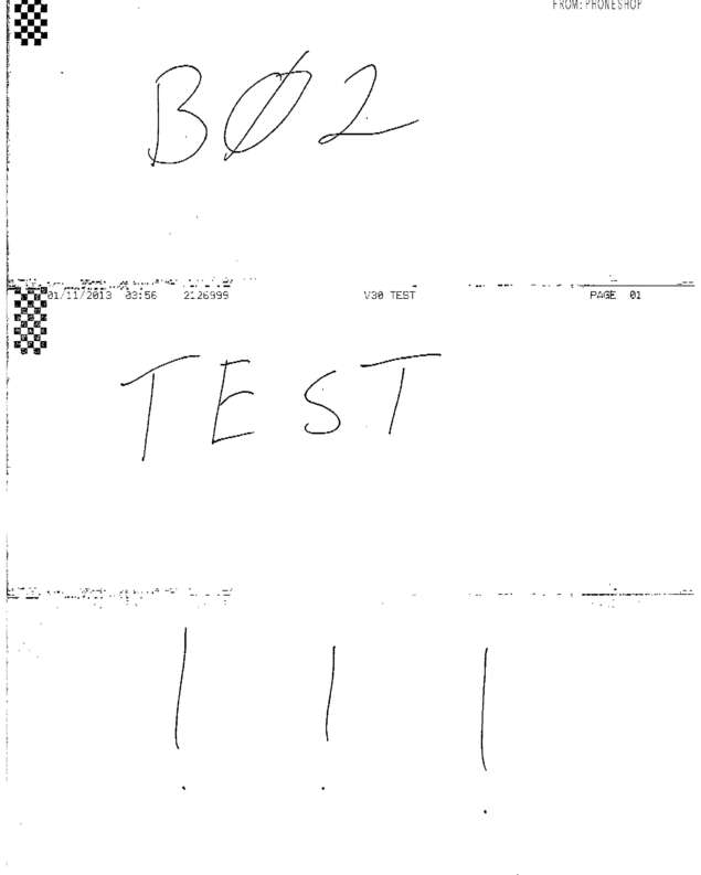 Fax page