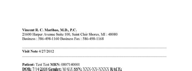 Fax page