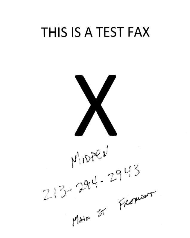 fax page