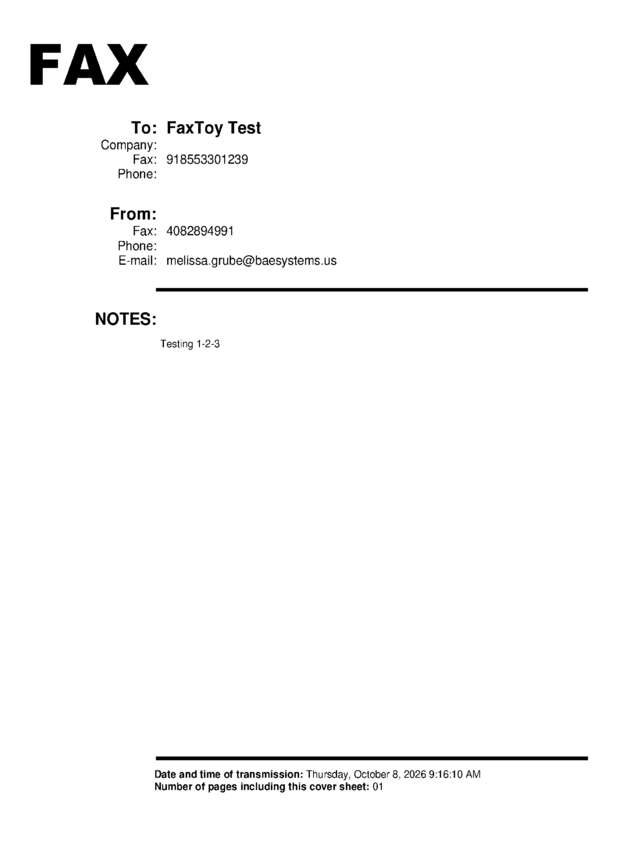 fax page