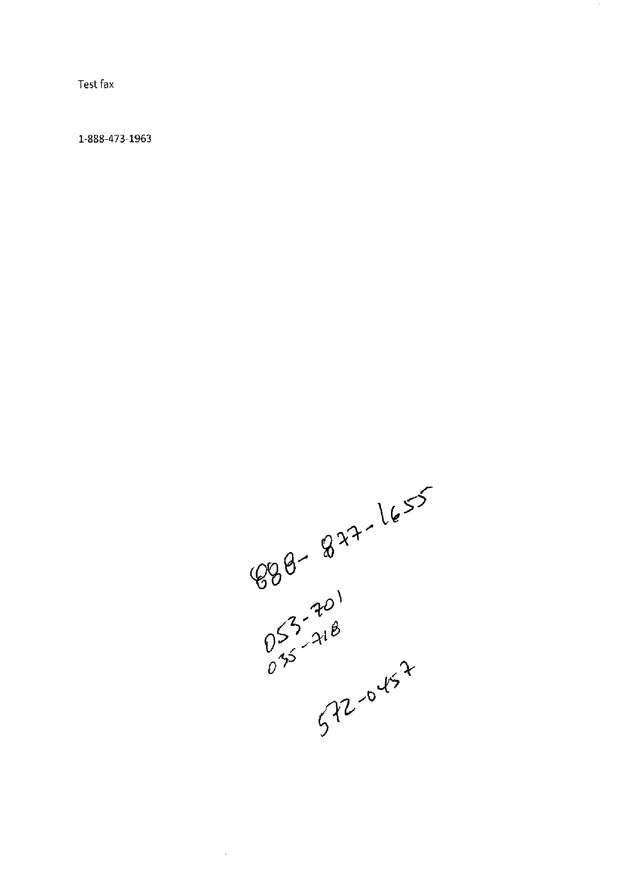 Fax page