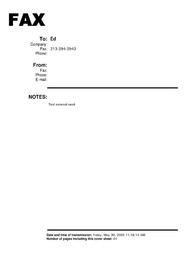 fax page