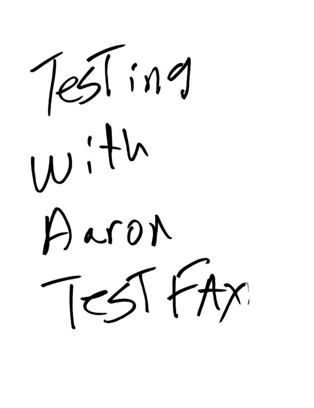 Fax page