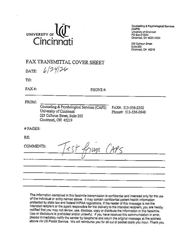 fax page