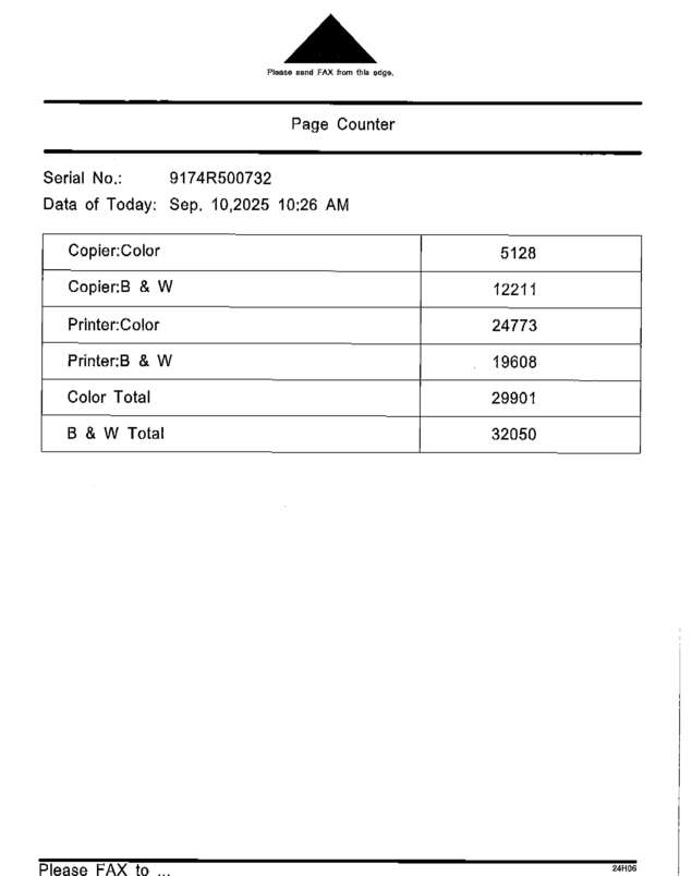Fax page