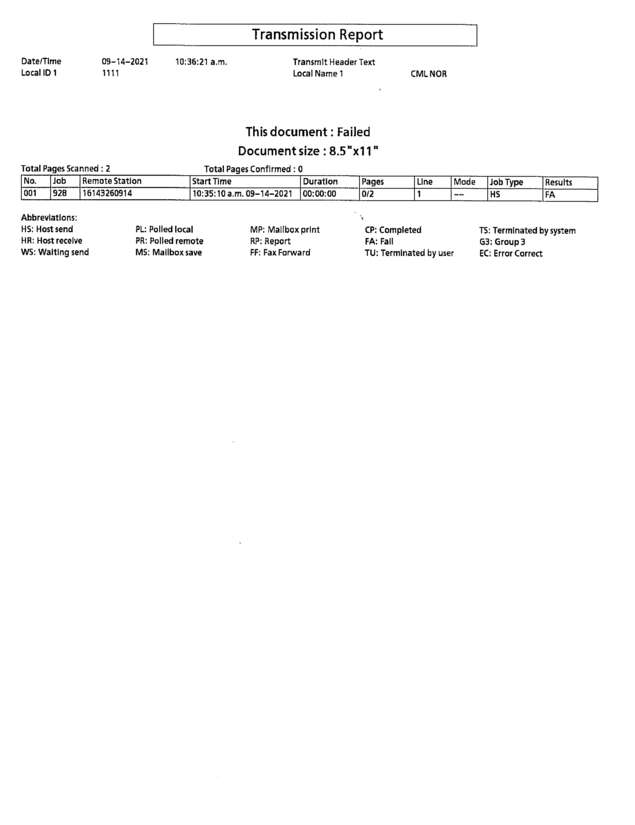 fax page