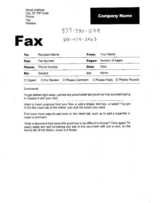 fax page