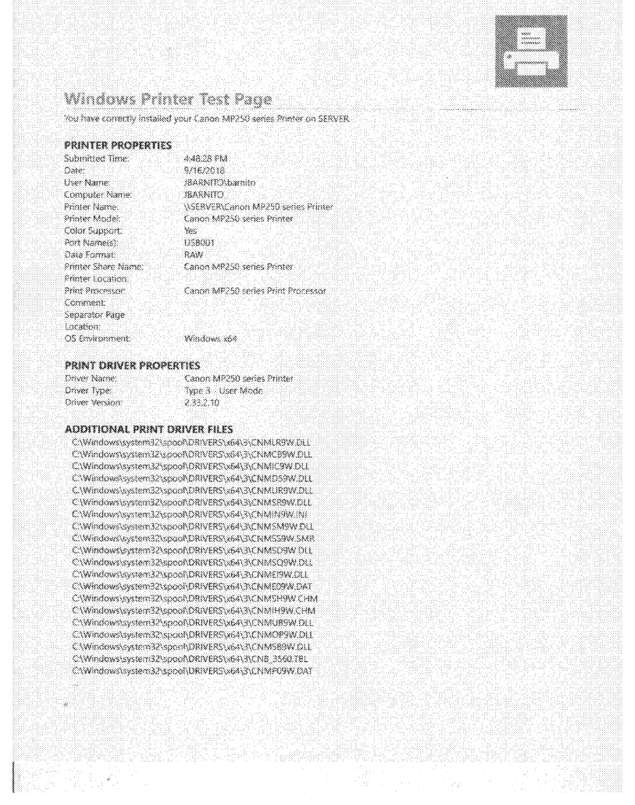 Fax page