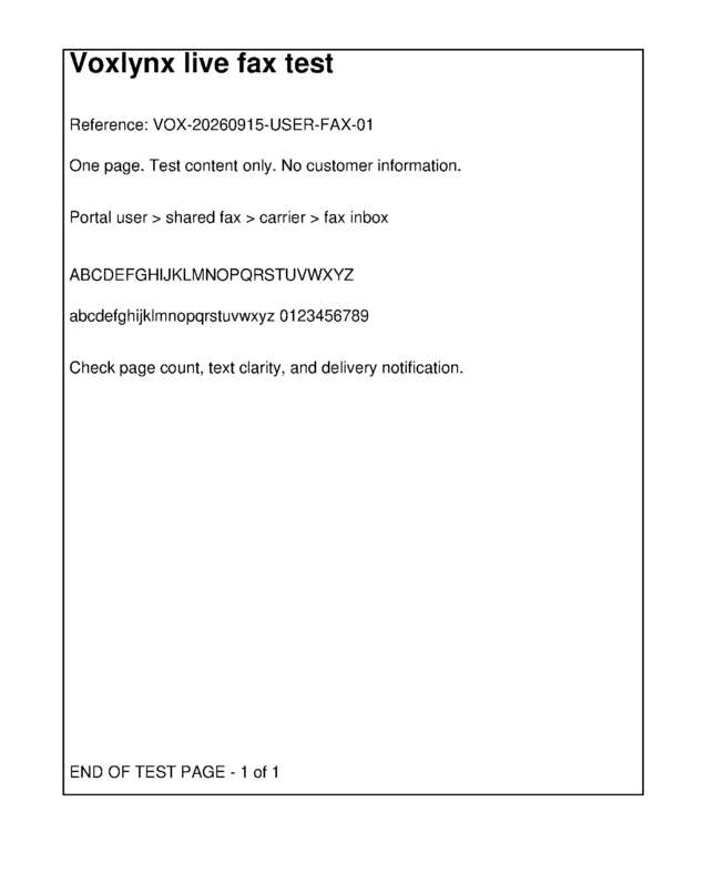 fax page