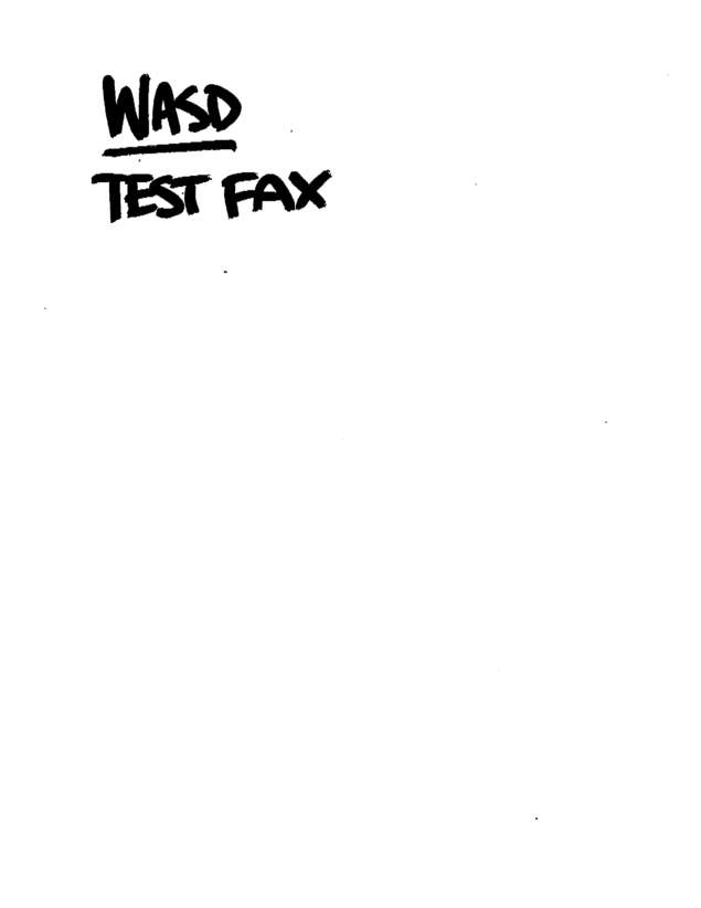 Fax page