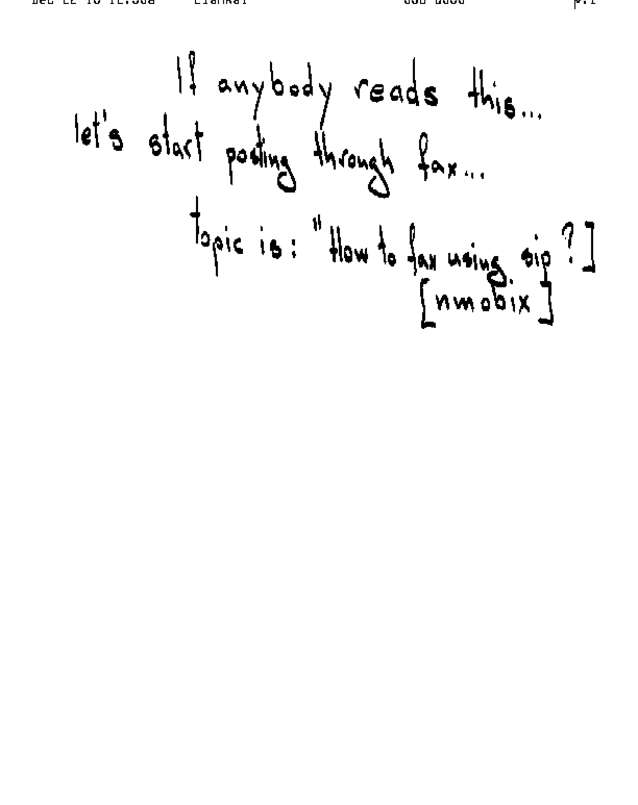 Fax page