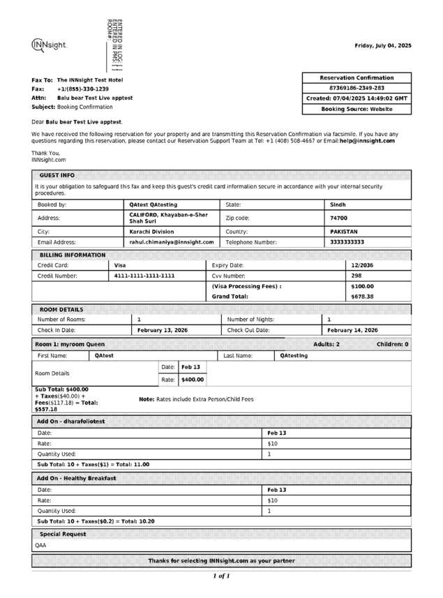 fax page