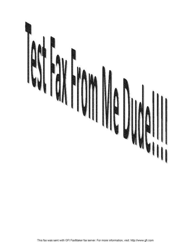 Fax page