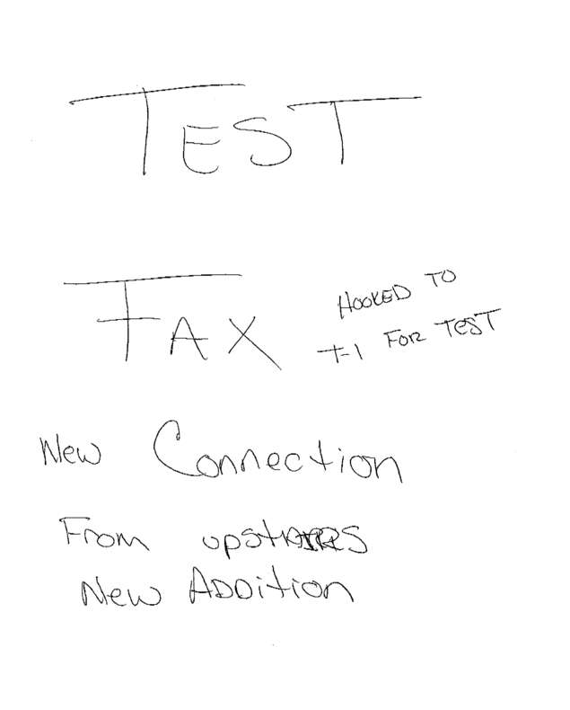 Fax page