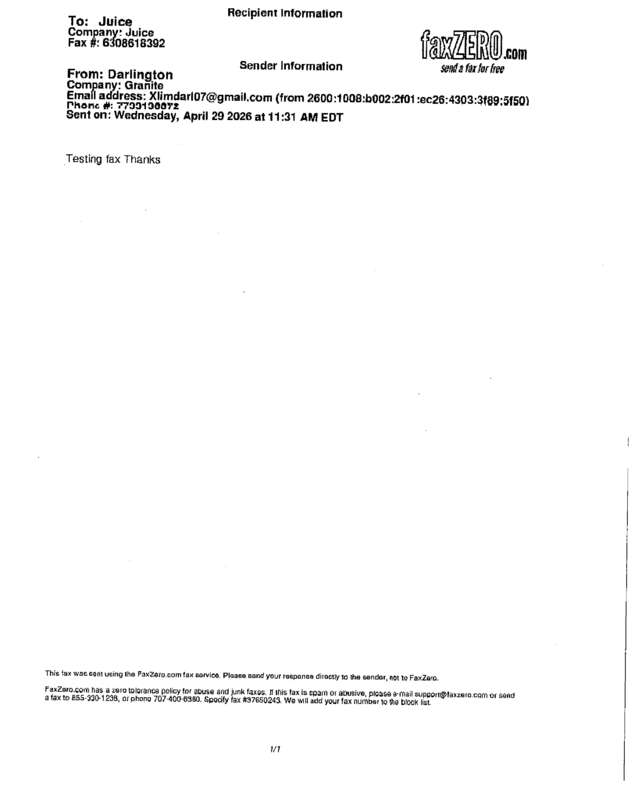 fax page