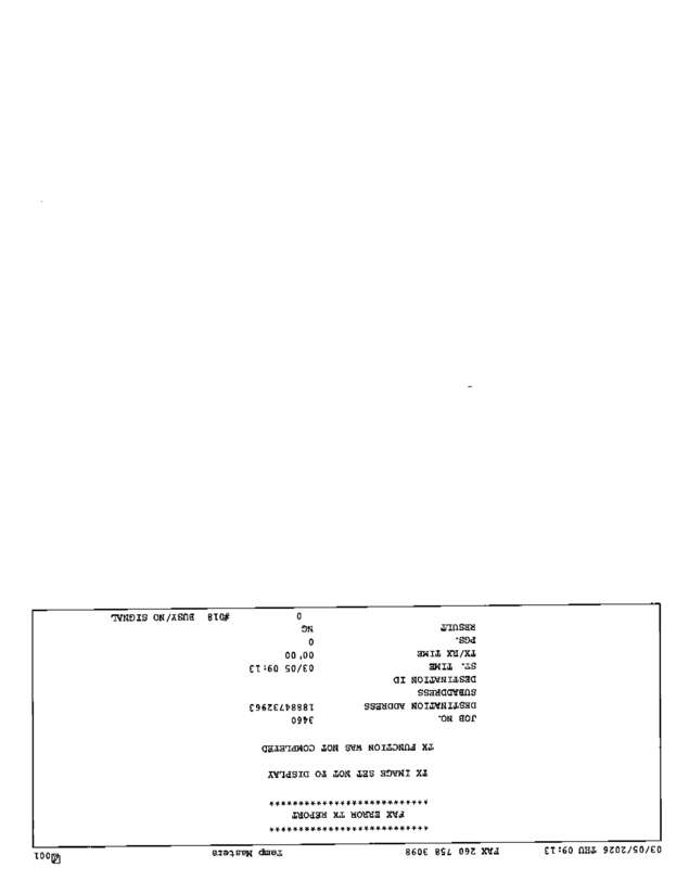 Fax page