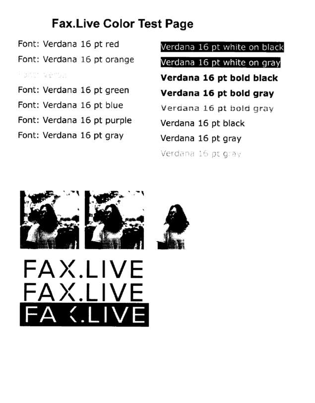 fax page