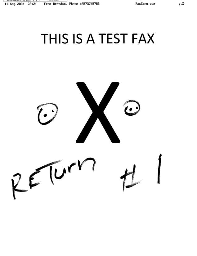 Fax page