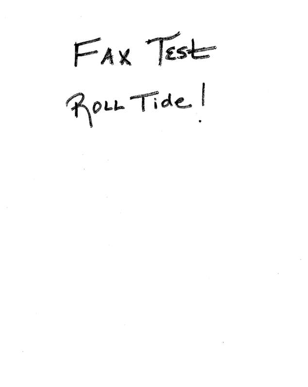 Fax page