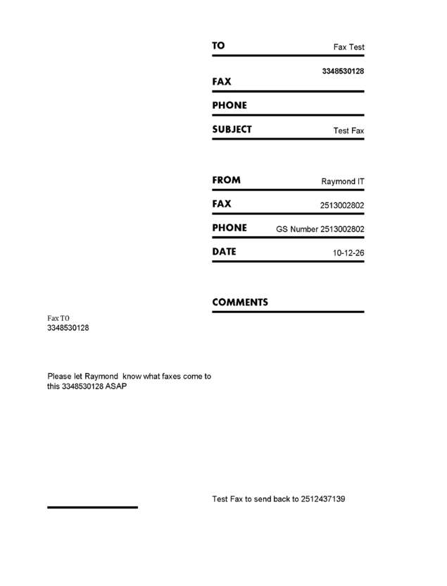 fax page
