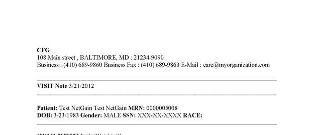 Fax page