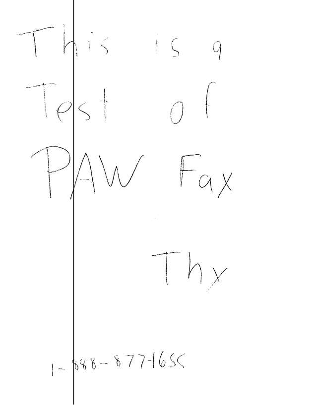Fax page