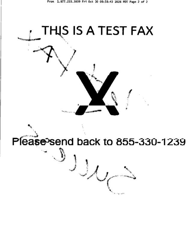 Fax page