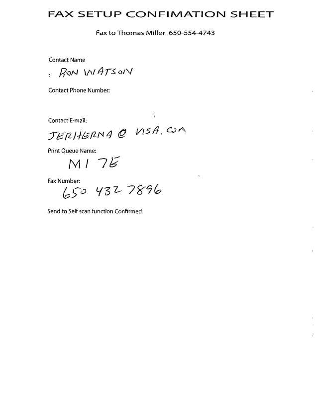Fax page