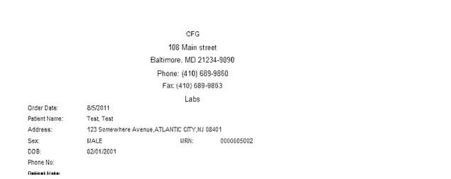 Fax page